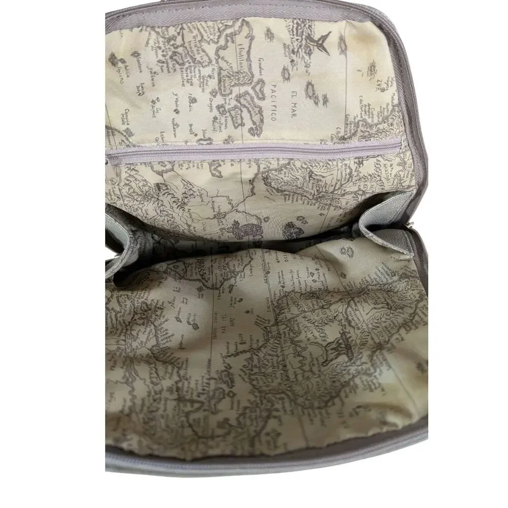 Jump For Boyt Olive Green Brown Backpack Purse Pebbled Case Travel Bag